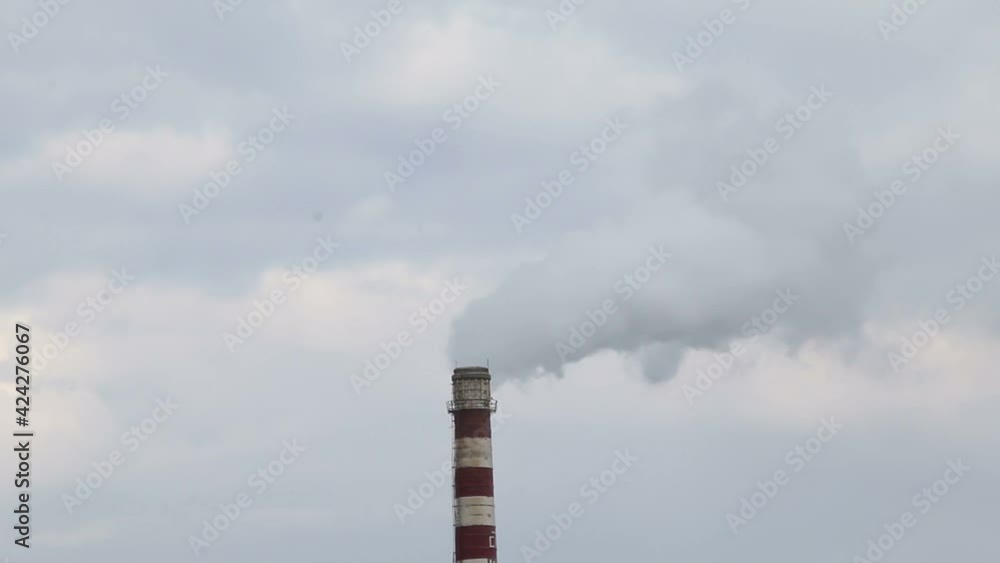 The smoke from the pipe of the plant The smoke from the pipe of the plant