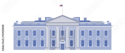 White House front entrance beautiful building USA