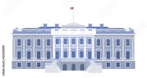 White House back entrance beautiful building new
