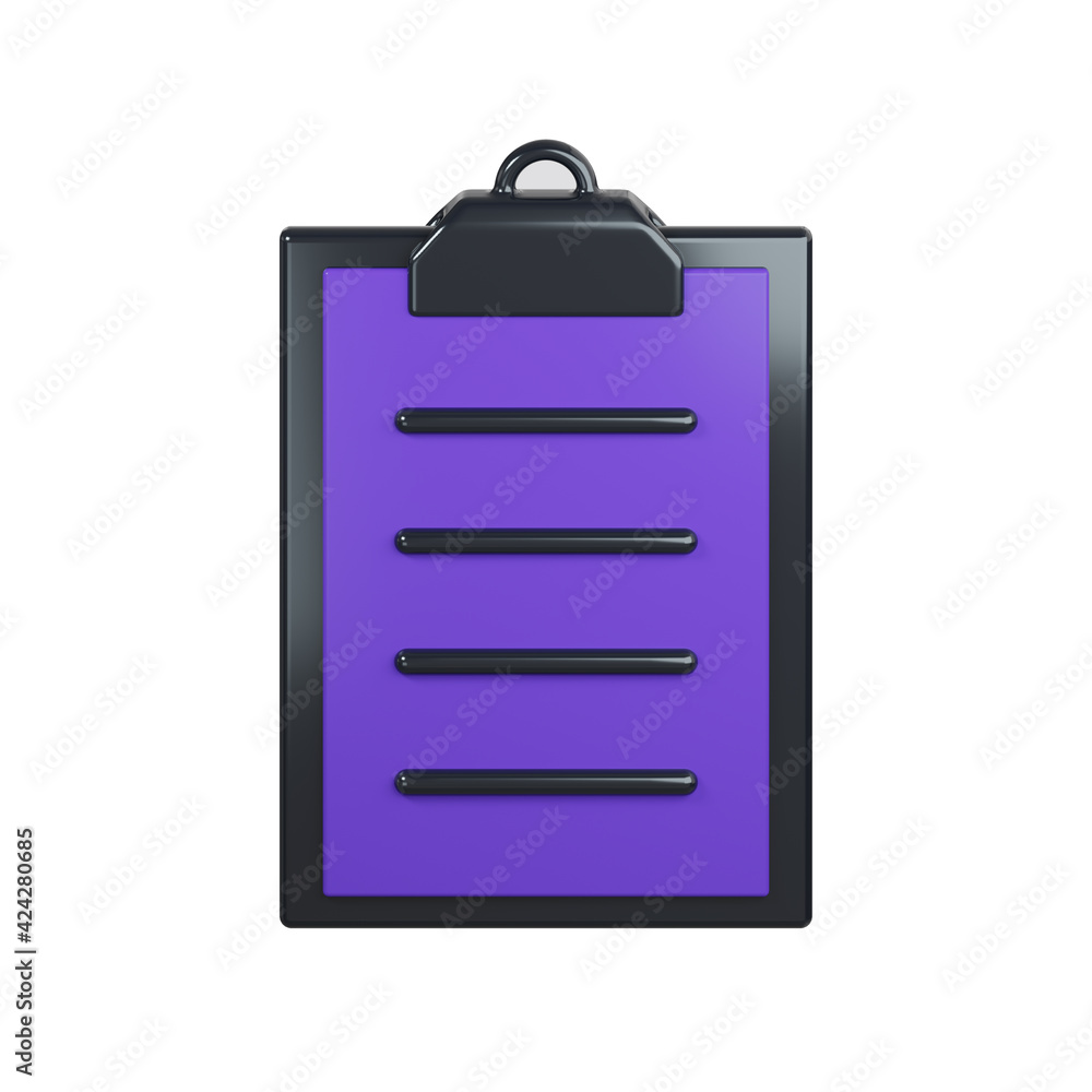 3d render of Checklist. Business and Finance concept. 3d render of Checklist. Business and Finance concept.