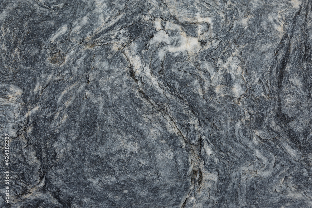 Naklejka premium Wavy gray and white marble pattern