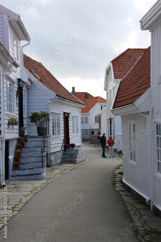 little street in Skudeneshavn, Norway