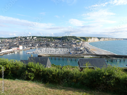 Vue de la ville de Fécamp