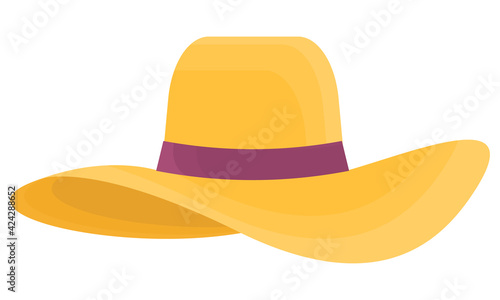 yellow hat isolated on white