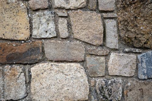Stone wall texture background. Masonry skill product.