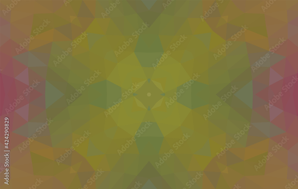 Geometric design, Mosaic of a vector kaleidoscope, abstract Mosaic Background, colorful Futuristic Background, geometric Triangular Pattern. Mosaic texture. Stained glass effect. EPS 10 Vector.