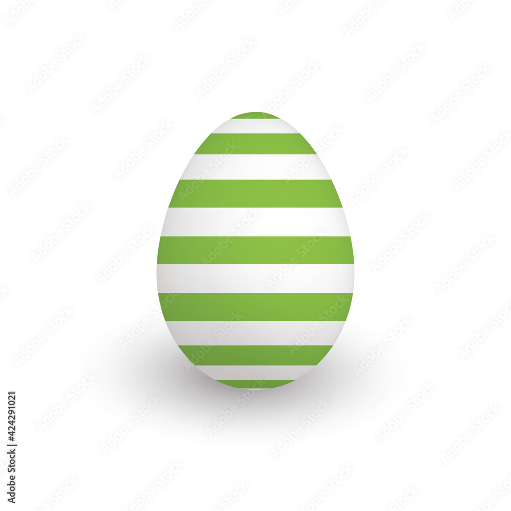 Colorful 3D realistic Easter egg