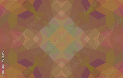 Geometric design  Mosaic of a vector kaleidoscope  abstract Mosaic Background  colorful Futuristic Background  geometric Triangular Pattern. Mosaic texture. Stained glass effect. EPS 10 Vector.