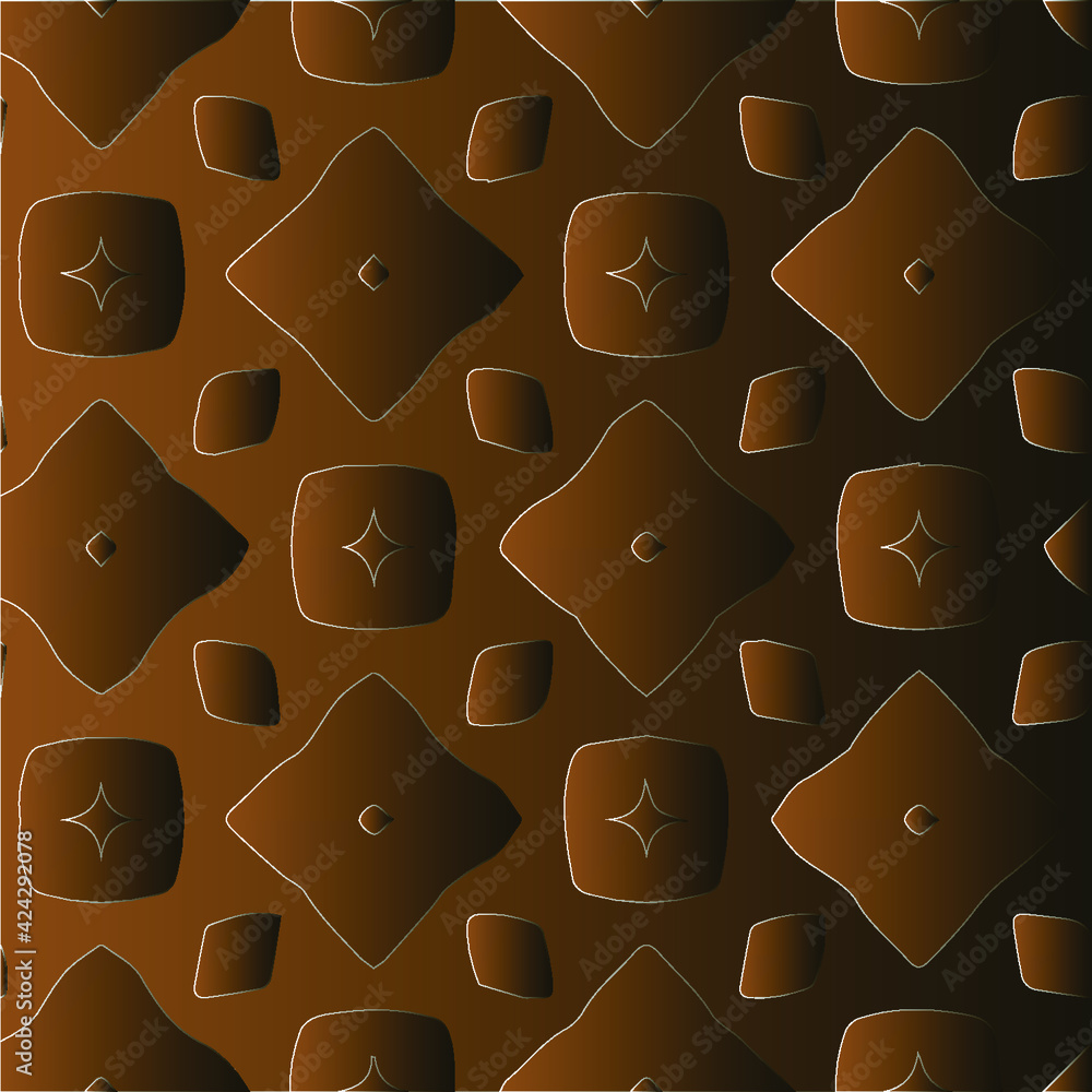Fototapeta premium Patterns with black-and-brown-and-white gradient Abstract background.