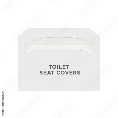 Toilet Seat Cover, Bath Seat Cover, Disposable Toilet Seat Covers, Sanitary Seat Cover, Bathroom Seat Cover, Vector Illustration Background