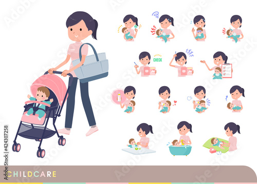 flat type medical staff woman_childcare