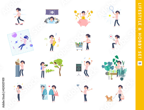 flat type medical staff woman_Lifestyle-hobby-B