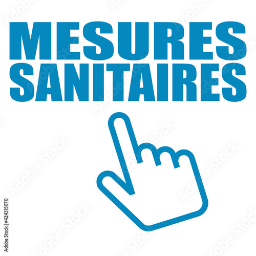 Logo mesures sanitaires.