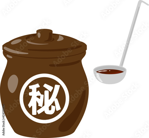 瓶に入った秘伝のたれ