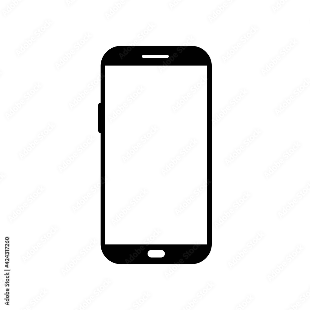 Smart phone icon in flat style. Mobile phone symbol for your web site design, logo, app, Vector Smart phone icon in flat style. Mobile phone symbol for your web site design, logo, app, Vector