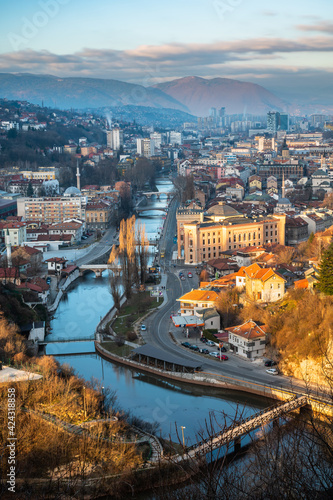 view on the city sarajevo