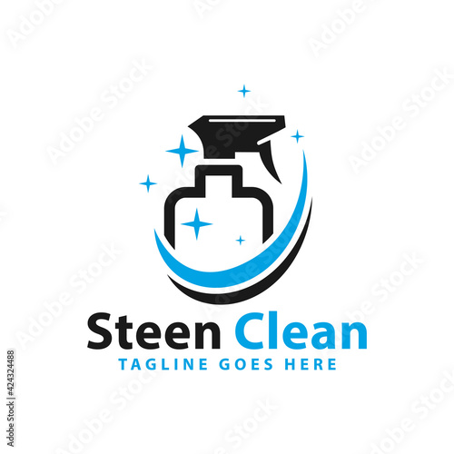 cleaning spray tool logo