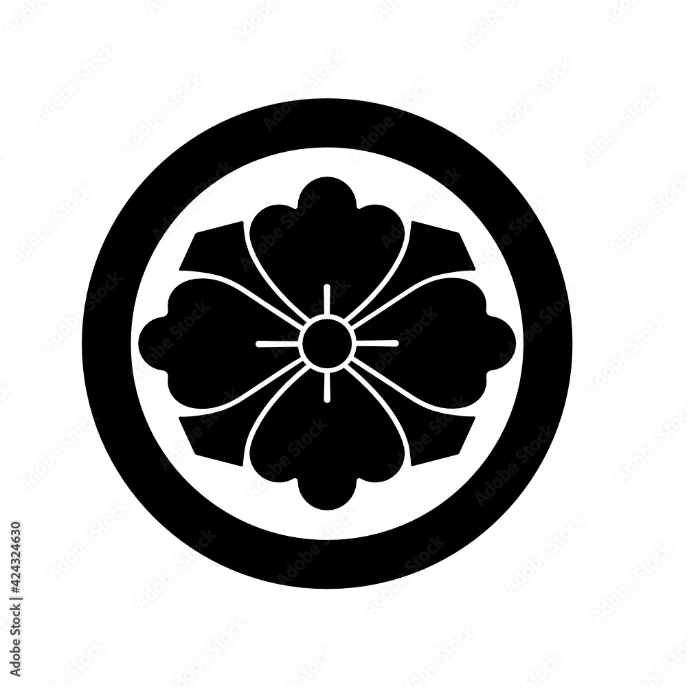 花菱紋 丸に剣花菱 まるいけんはなびし Stock Vector Adobe Stock 花菱紋 丸に剣花菱 まるいけんはなびし Stock Vector Adobe Stock