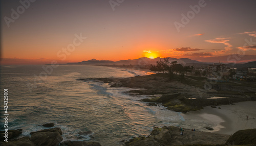 sunset at the beach