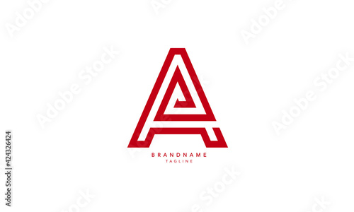 Alphabet letters Initials Monogram logo AAA, AA