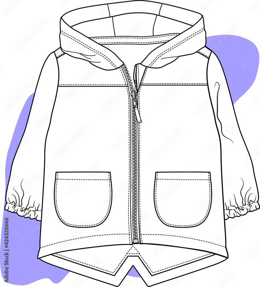 hooded-raincoat-design-for-baby-baby-windcheater-fashion-flat-sketch