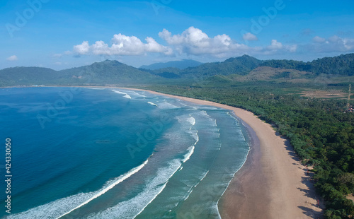 Beautiful view from Red Island beach Banyuwangi Indonesia.