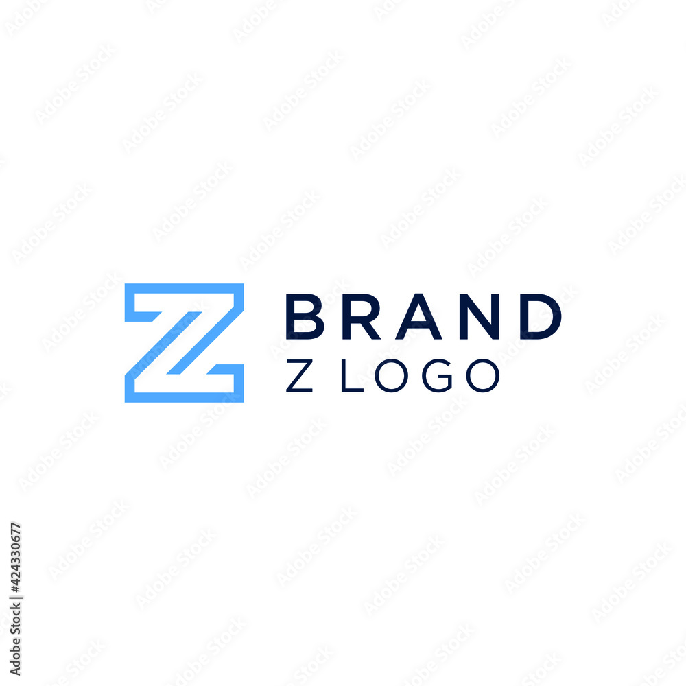 Z geometric logo vector modern simple sophisticated monogram design concepts Z geometric logo vector modern simple sophisticated monogram design concepts