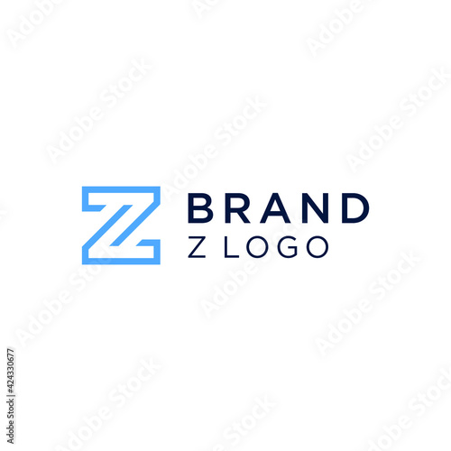 Z geometric logo vector modern simple sophisticated monogram design concepts