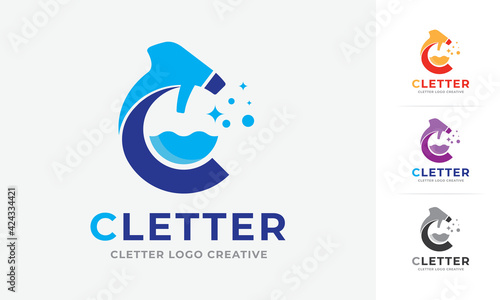 Colorful Premium C letter logo template