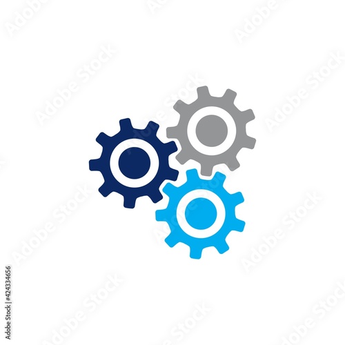 gear symbol, logo design concept