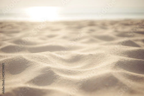 Fototapeta Naklejka Na Ścianę i Meble -  Copy space of sand beach texture abstract background.
