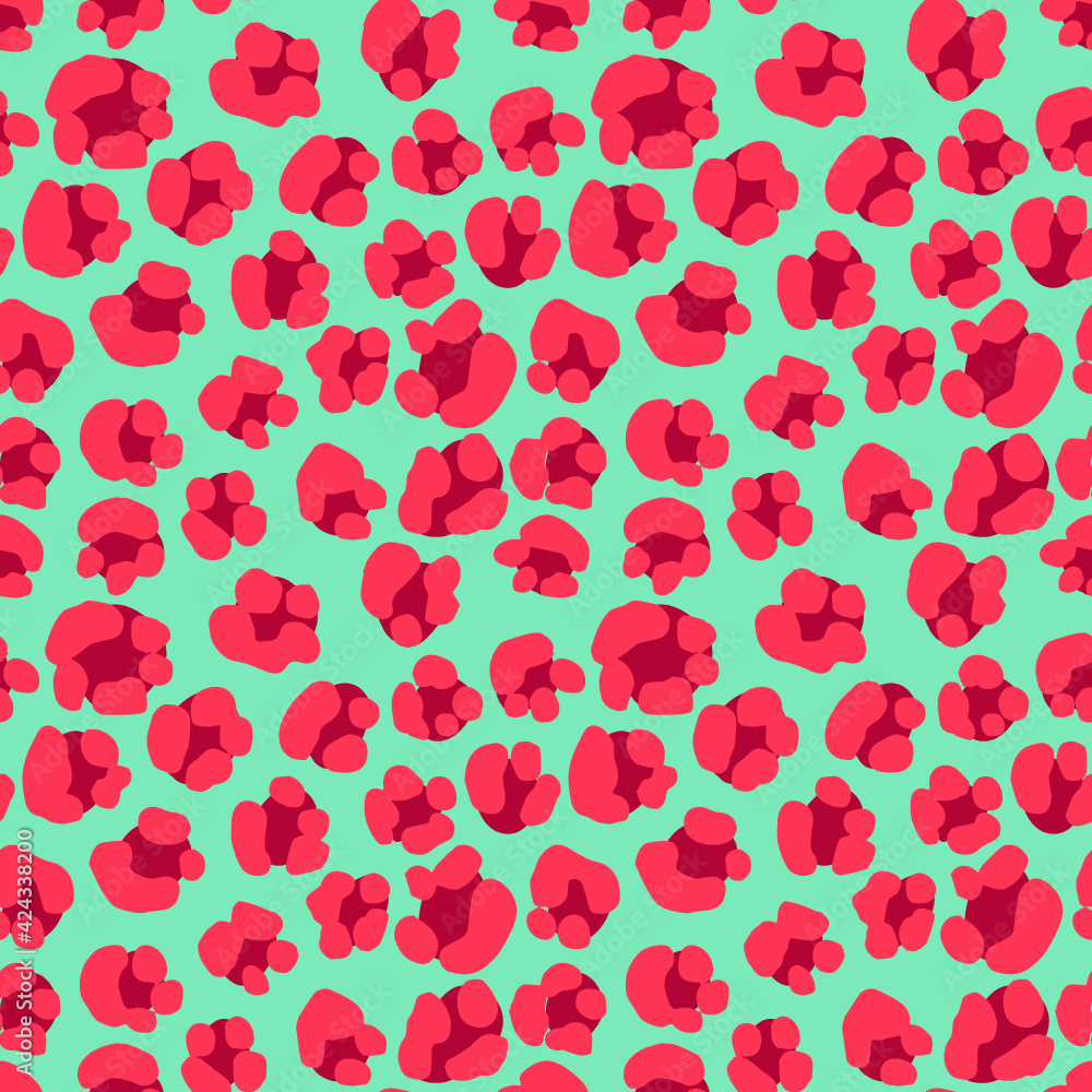 Seamless Leopard Pattern. Colorful Animal Skin Print. Spotted animal illustration. Vector Jungle Design. Seamless Leopard Pattern. Colorful Animal Skin Print. Spotted animal illustration. Vector Jungle Design.