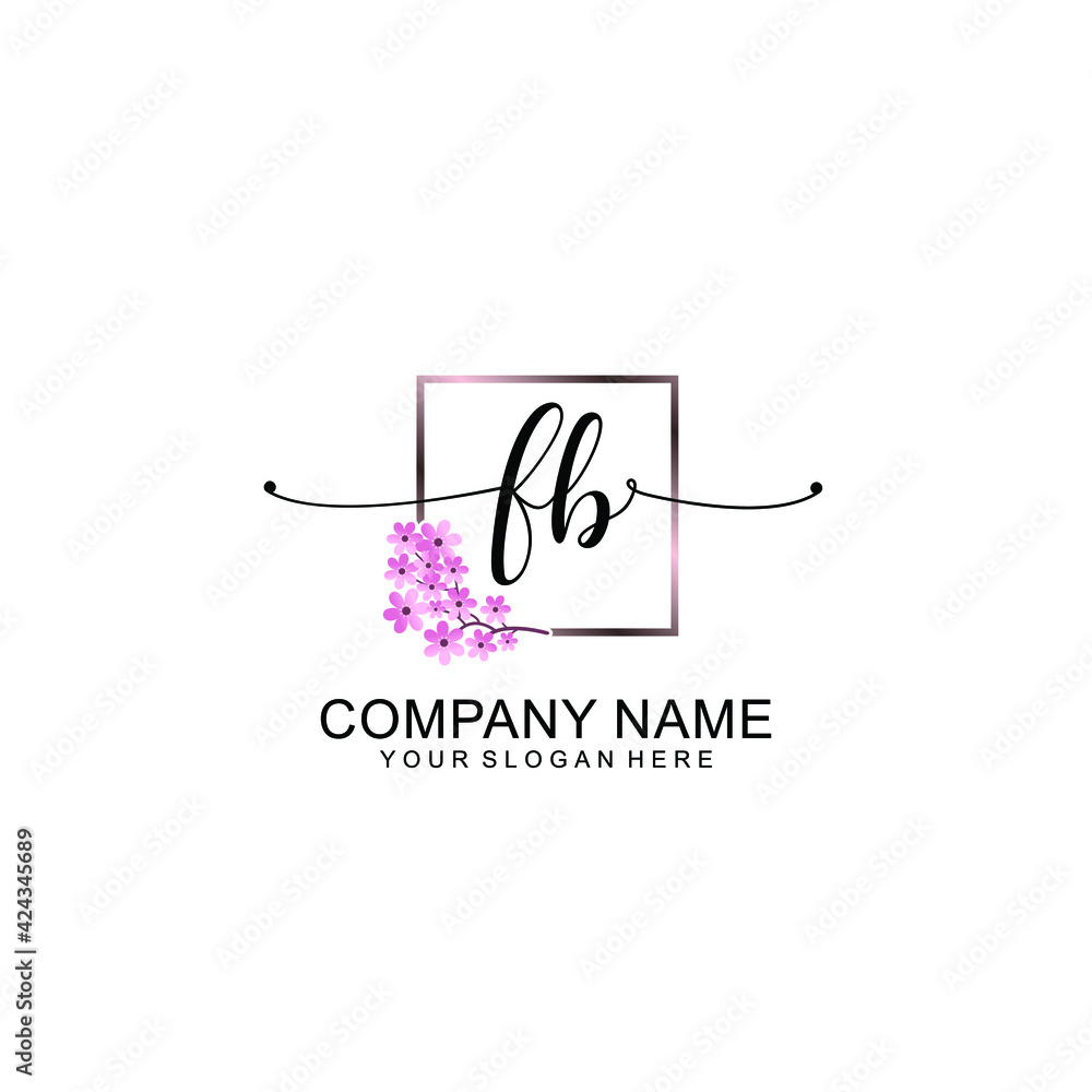 F Initials handwritten minimalistic logo template vector F Initials handwritten minimalistic logo template vector