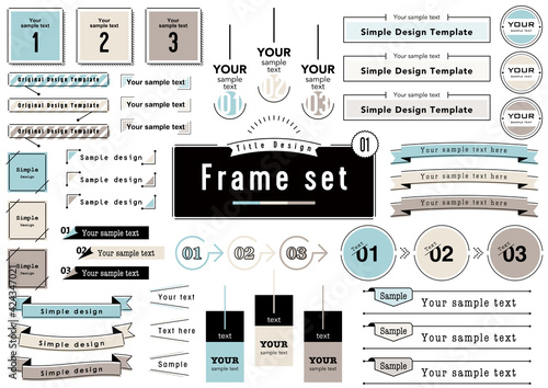 Title Design Frame set