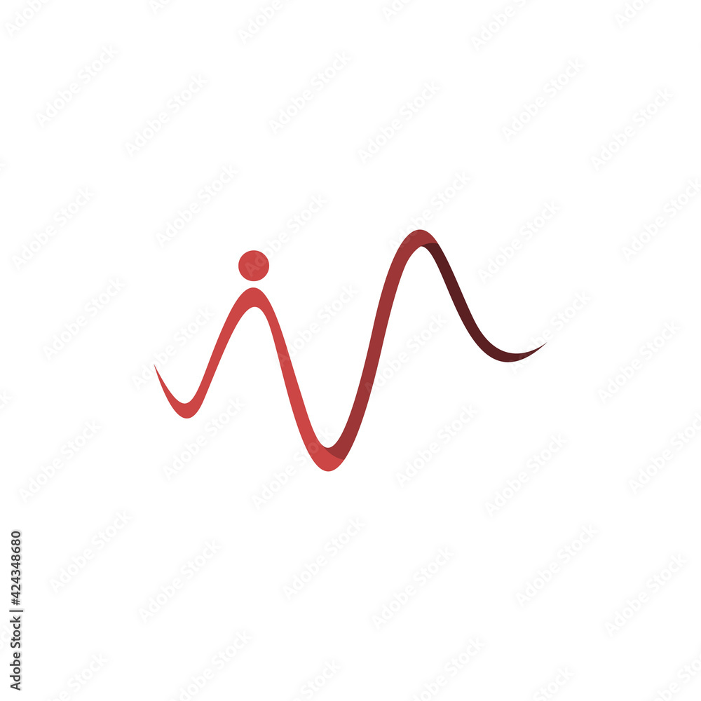 Abstract initial iv letter logo design Abstract initial iv letter logo design