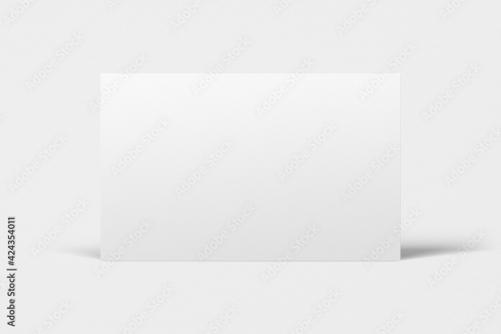 Blank customized white business card