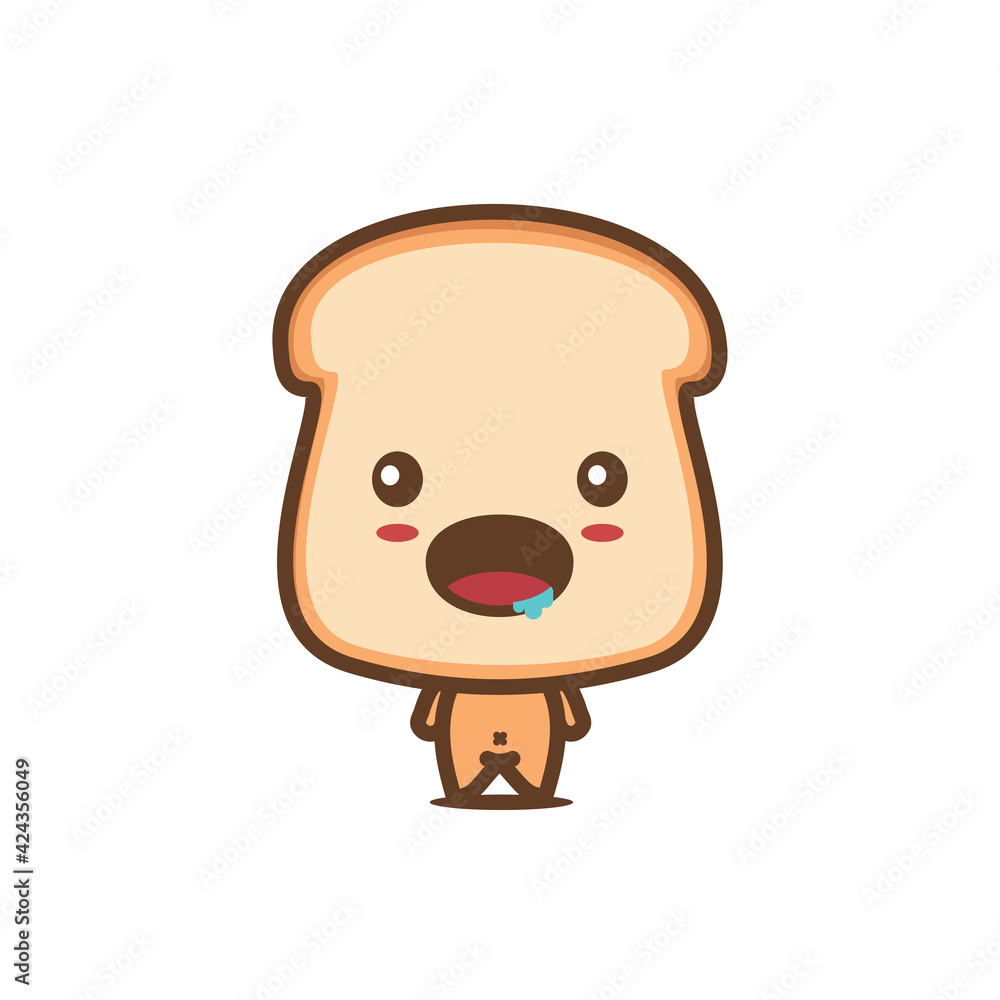 Bread illustration character