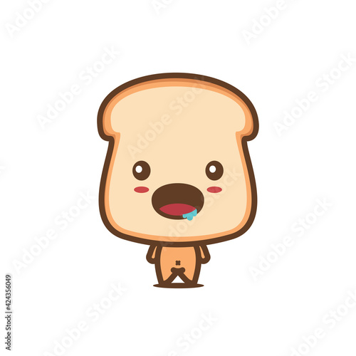 Bread illustration character