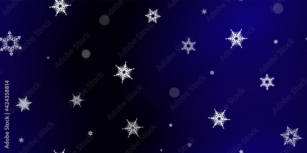 Falling Snowflakes seamless pattern flying snow Falling Snowflakes seamless pattern flying snow