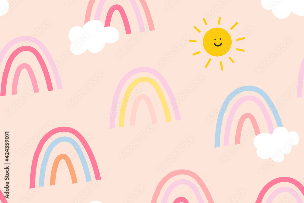 Rainbow, cartoon, cute, pastel, unicorn, HD phone wallpaper | Peakpx