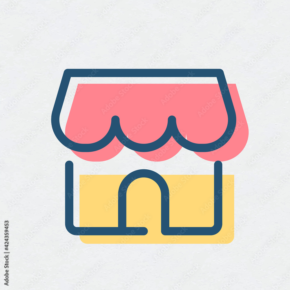 Shop icon online store symbol Shop icon online store symbol