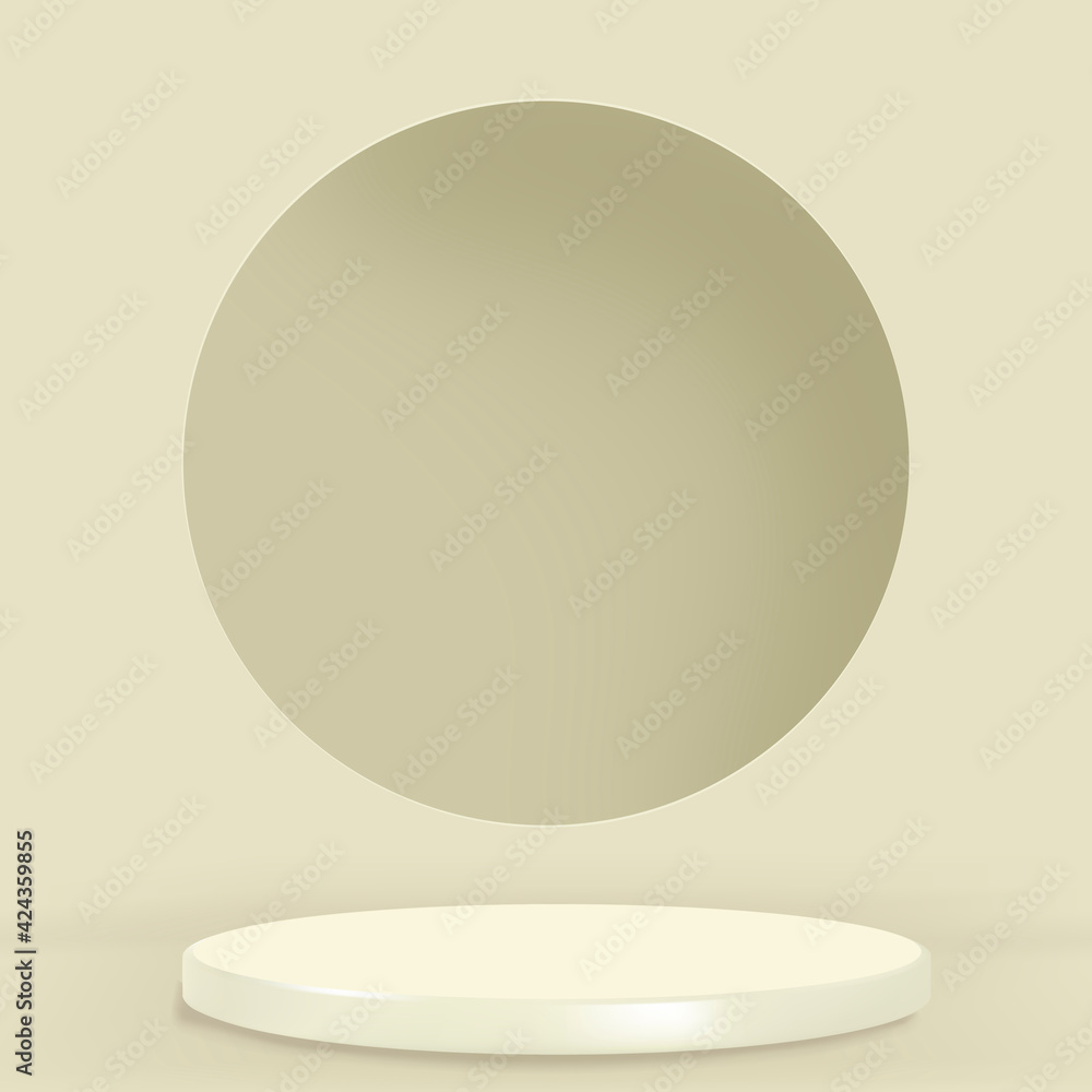3D rendering product backdrop in green tone 3D rendering product backdrop in green tone