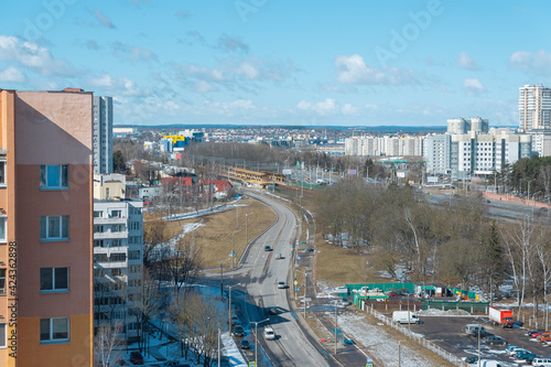 Courtyards of Minsk from above.