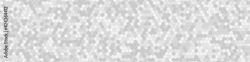 Honeycomb Grid tile random background or Hexagonal cell texture. in color gray or grey. for billboard backdrop or background.