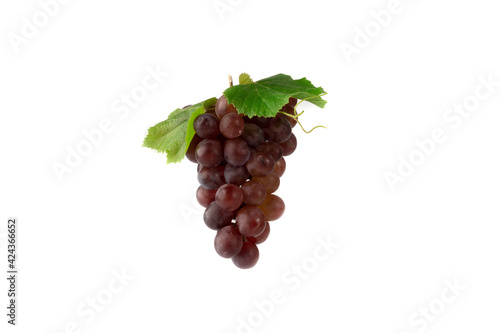 bunch of grapes isolated on white