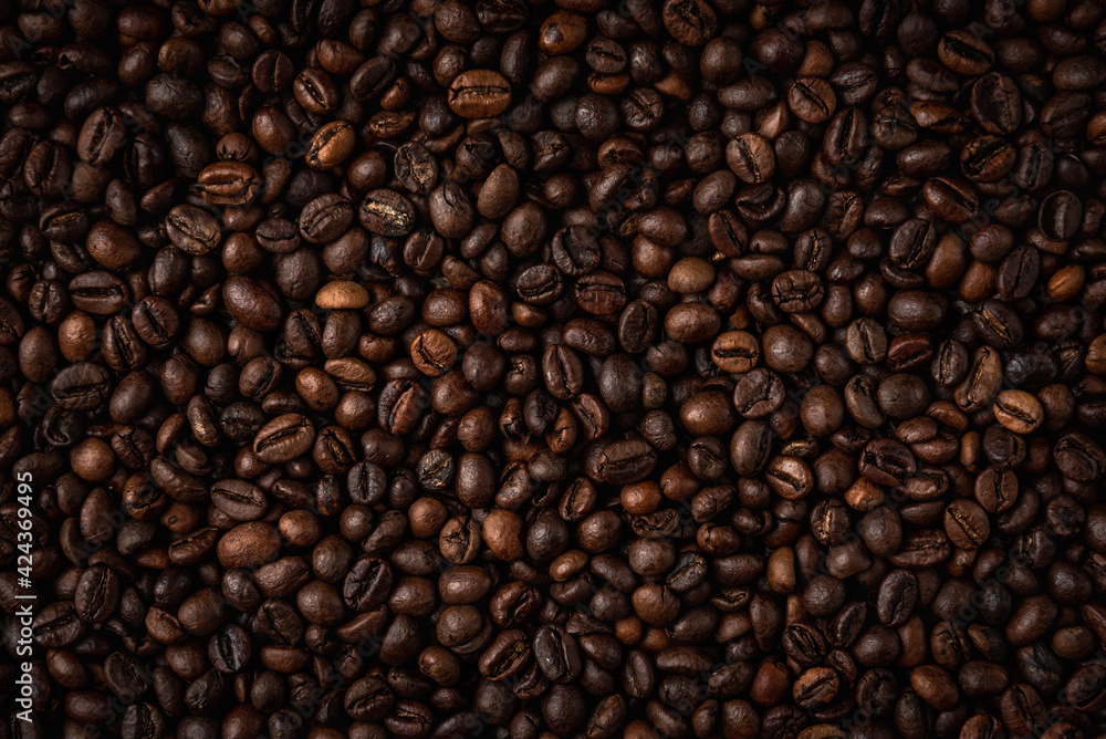 Coffee beans background or texture. Coffee beans background or texture.