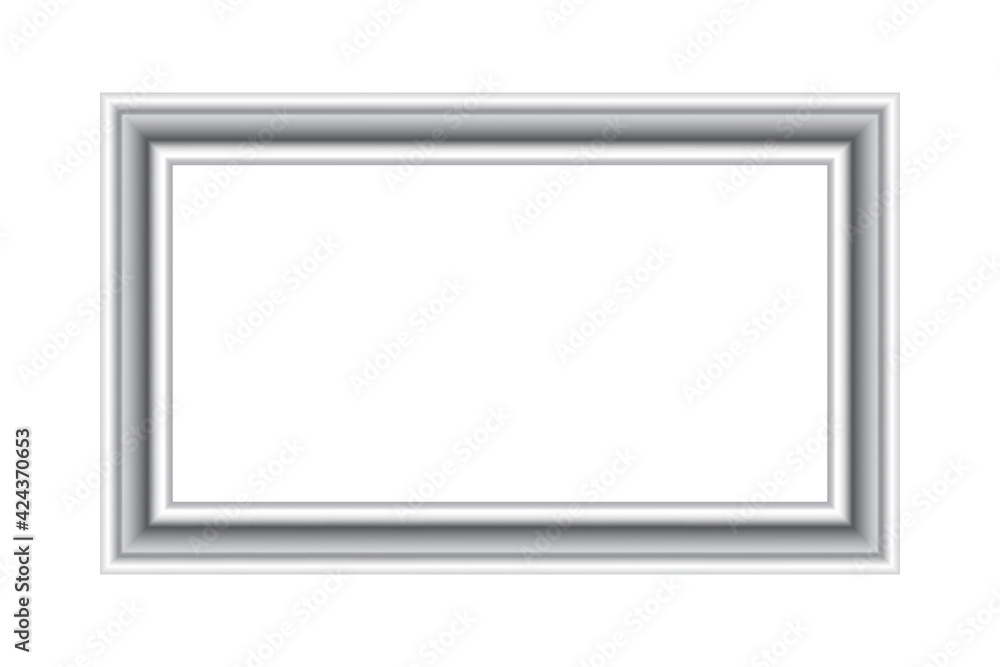 Metal frame, widescreen 16:9 format, vector illustration
Metal frame, widescreen 16:9 format, vector illustration