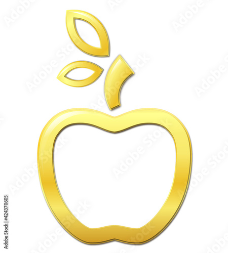 Golden apple icon