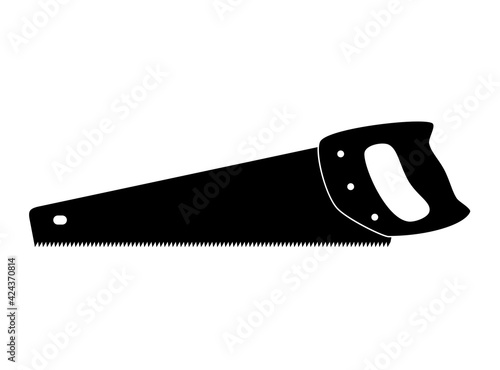 Hand saw icon, vector illustration