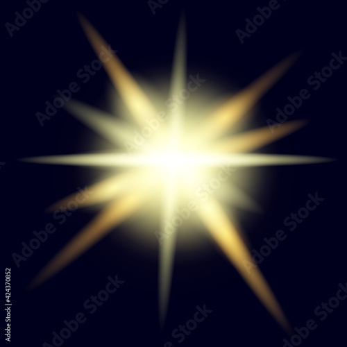 Background wuth glowing star